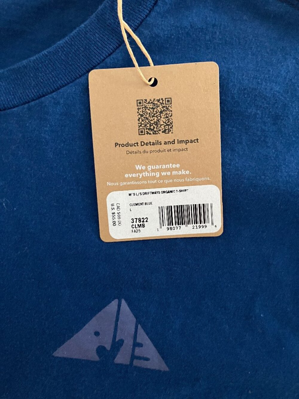 Patagonia men's Driftways Long Sleeve T-Shirts Size L & XL Blue NWT - Picture 12 of 14